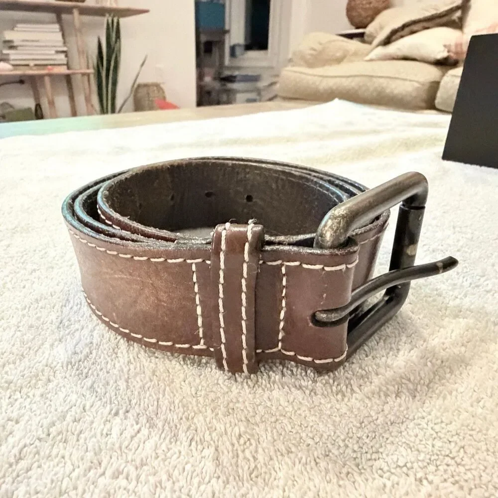 Banana Republic Brown Leather Men’s Belt Sz 38 42